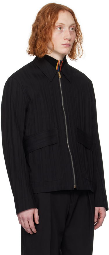 Takki Paul Smith Paul Smith Embossed Zip-Up Jacket Musta | M1R-705Y-M02221-79, 1
