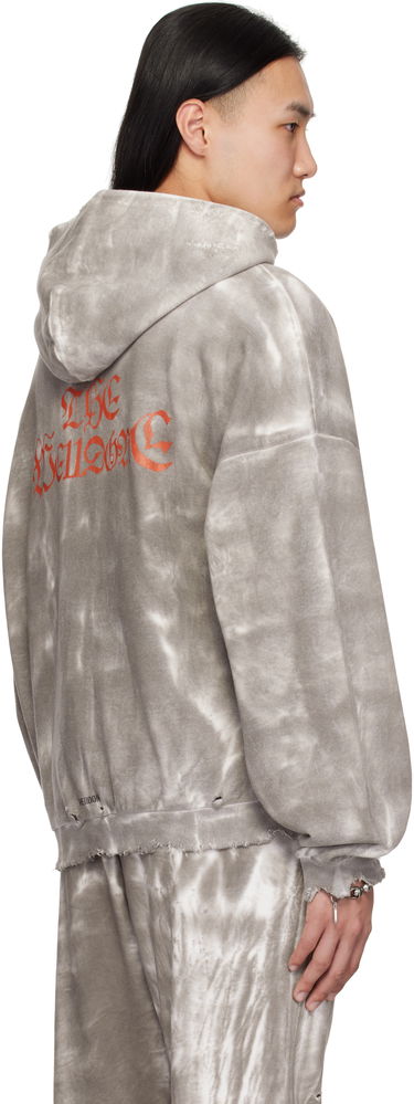 Huppari We11done We11done Muddy Four Sleeves Zip-Up Hoodie Harmaa | WD-TJ0-25-816-U-BK, 2