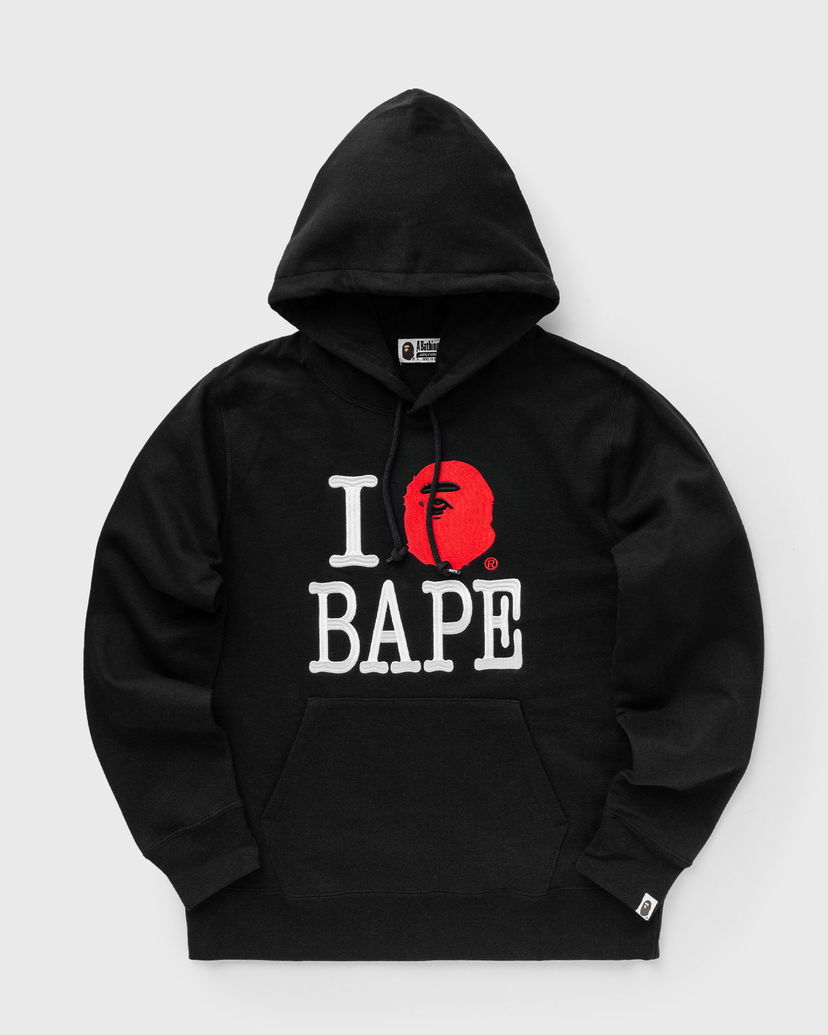 Huppari BAPE I LOVE BAPE Hoodie Black Musta | 001PPK801005MBLK