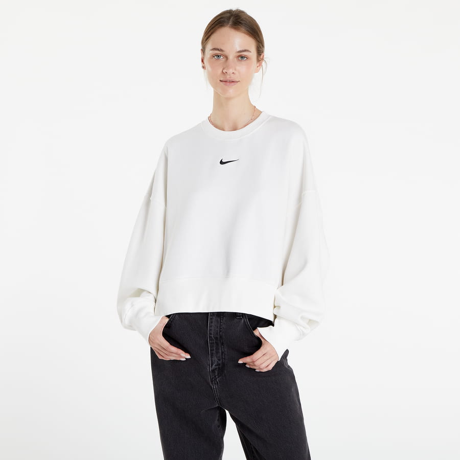 Huppari Nike Phoenix Fleece Extra-Oversized Crew Valkoinen | DQ5761-133, 0