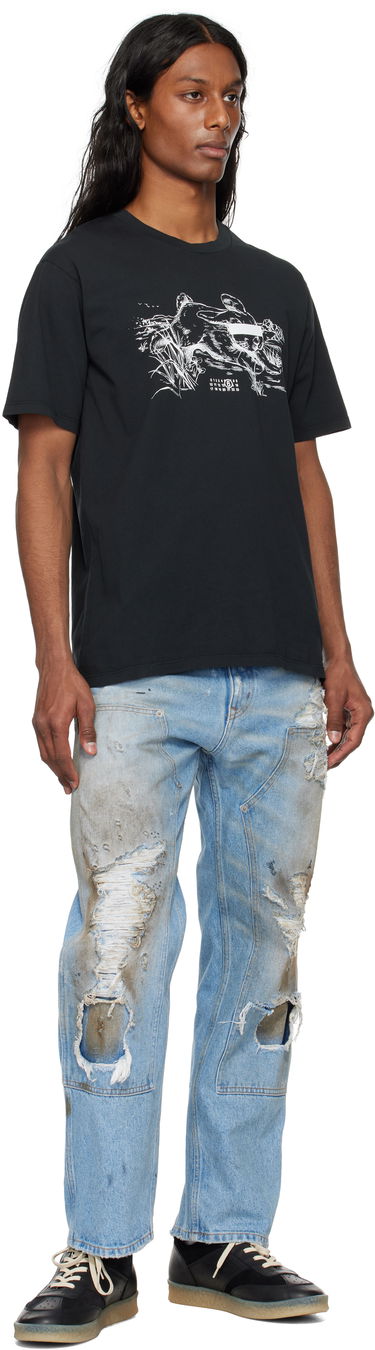 Jeans Maison Margiela MM6 Maison Margiela Distressed Carpenter Jeans Sininen | SH2LA0017 M30018, 3
