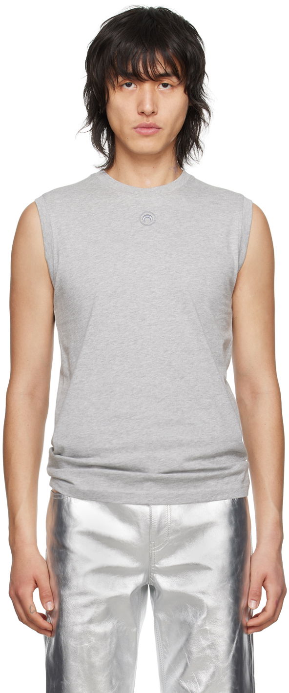 T-paita Marine Serre Sleeveless T-Shirt Harmaa | MTT075 CJER0009