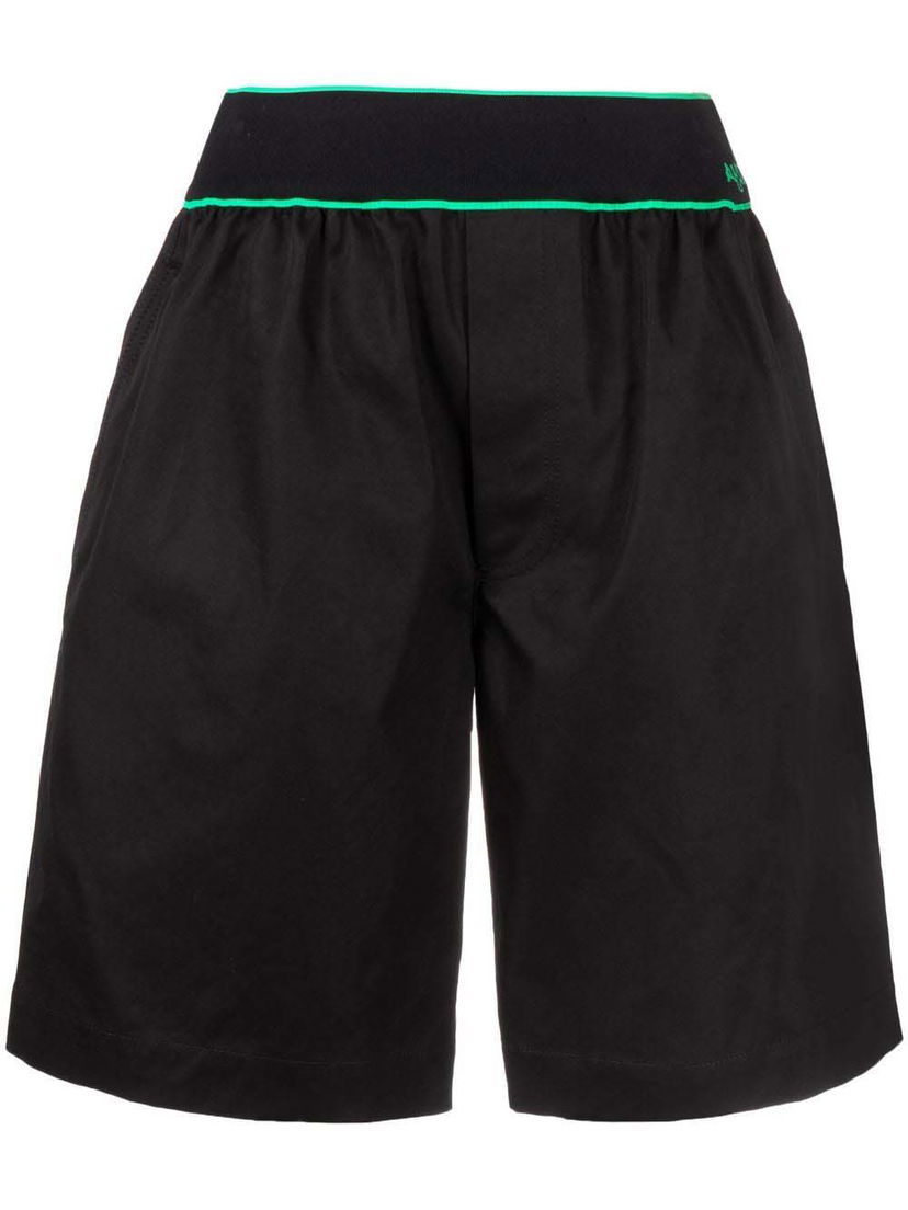 Shortsit Bottega Veneta Elastic Waist Shorts Musta | 702095V1J101000