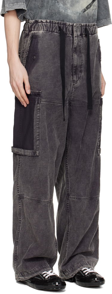 Cargo housut Maison MIHARA YASUHIRO Maison MIHARA YASUHIRO Cotton Satin Cargo Pants Harmaa | J14PT172, 1