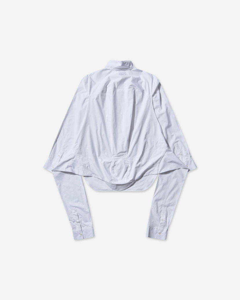 Paita Jean Paul Gaultier Oversized Shirt Valkoinen | 2504UST033C070 01