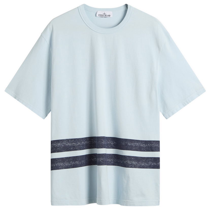 T-paita Stone Island Marina Stripe T-Shirt, Size Large Sininen | K2S152100003-V0040