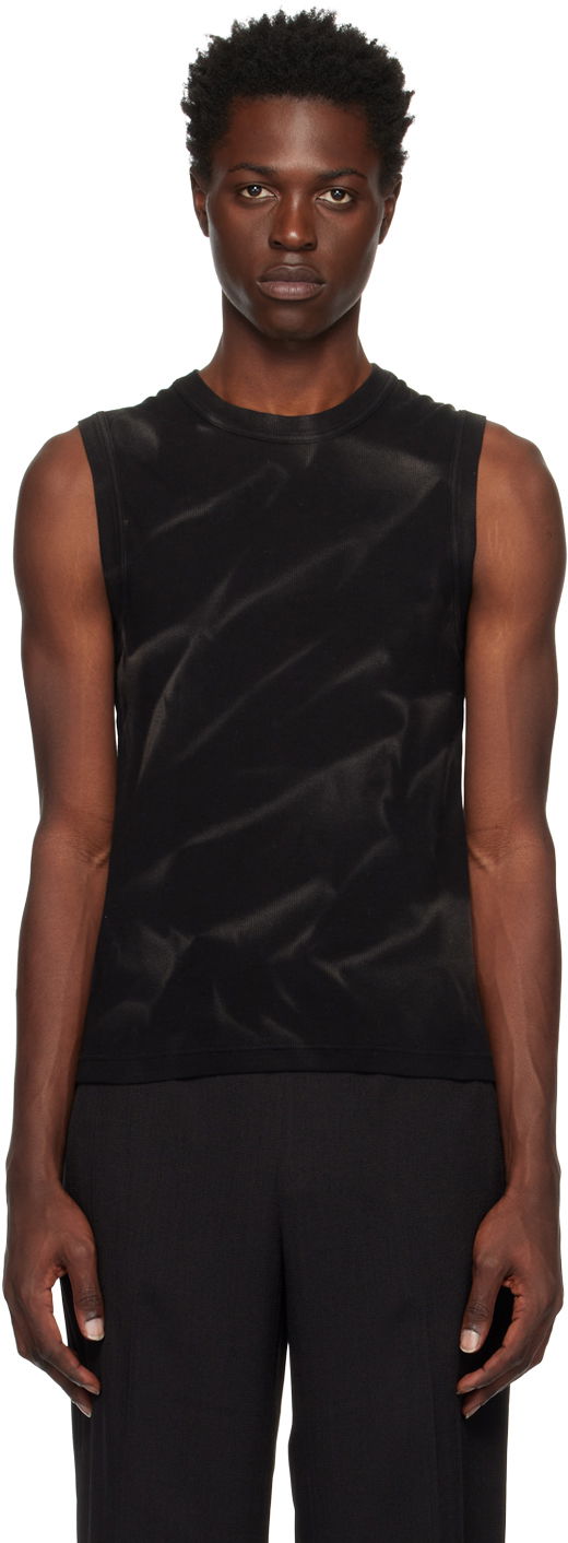 Tankkitoppi Dion Lee Crinkle Sunfade Tank Top Musta | C3091R23