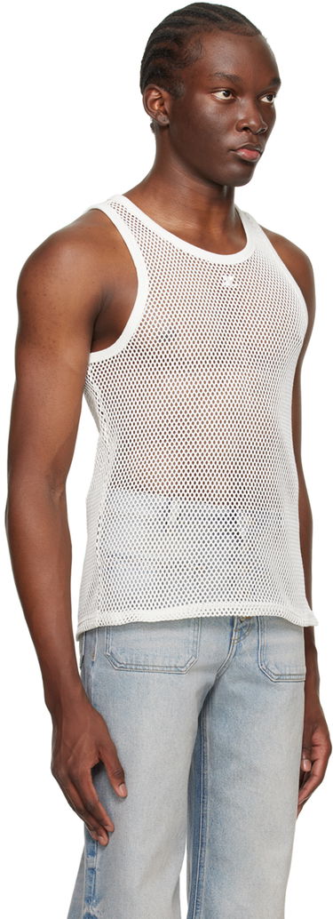 Tankkitoppi Courrèges Courrèges Mesh Tank Top Musta | 124JDE011JS0119, 4