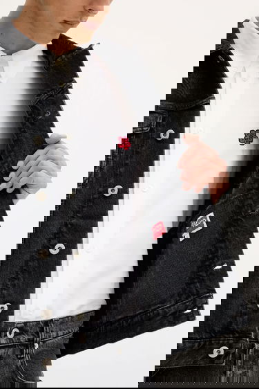 Takki KENZO Kenzo Denim Jacket Musta | FF65DV3026C4, 5