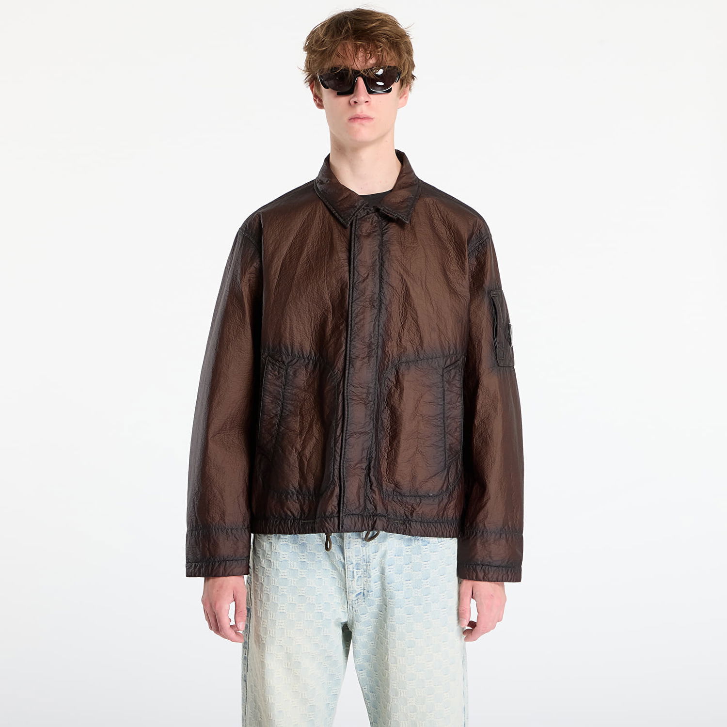 Takki C.P. Company Feltro Bi-Film Short Jacket Ivy Green Metallinen | 19CMOW221A110403G-683, 0
