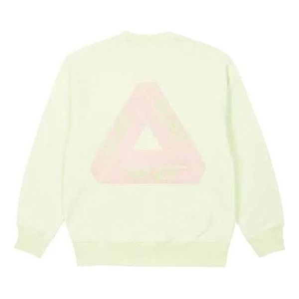 Huppari Palace Fleece Crew Sweater with Logo Print Vihreä | PLC23028