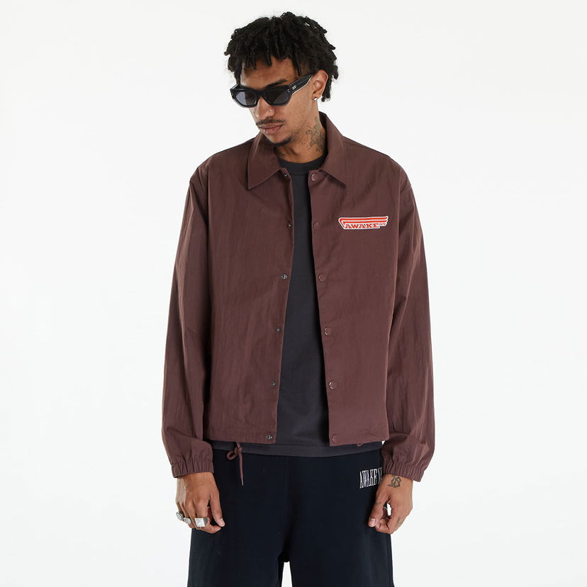 Takki Awake NY 4 Wheeler Coaches Jacket Brown Ruskea | AWK-SP24-OT009-BRN