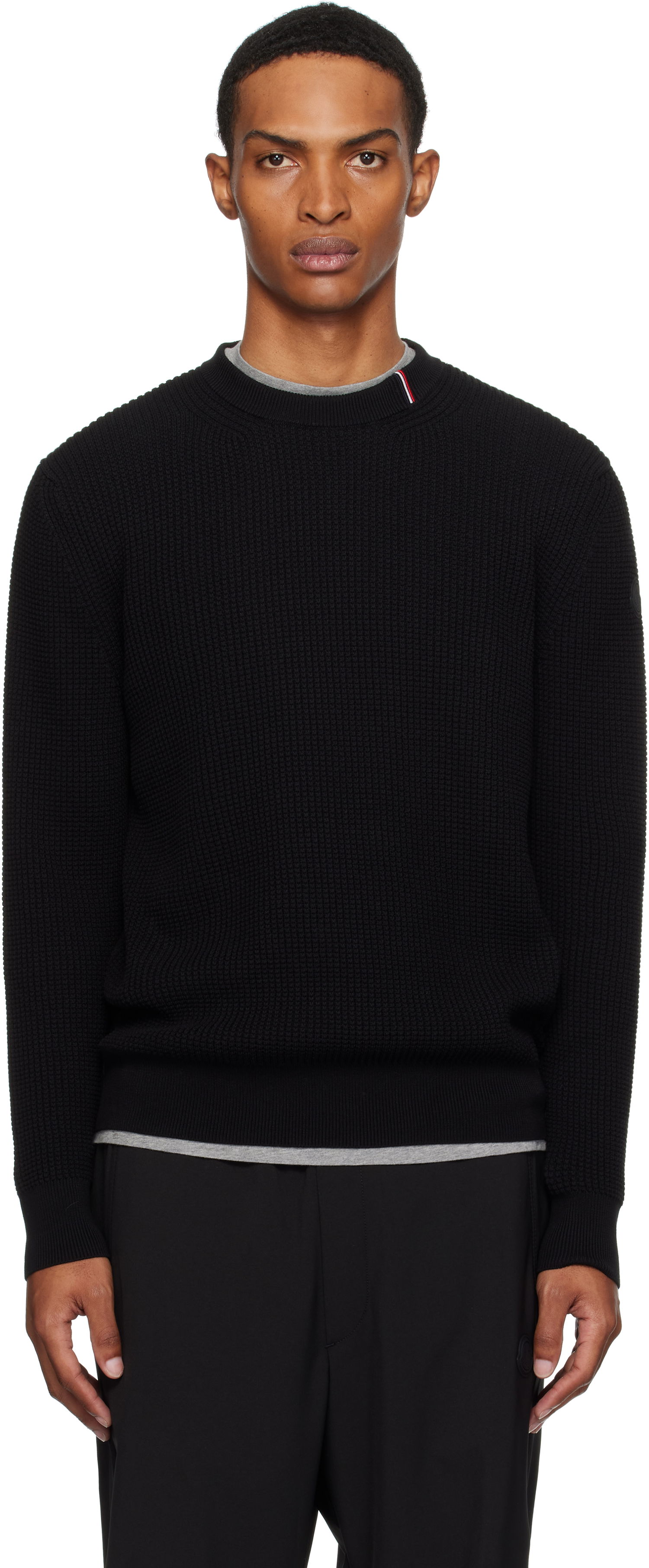 Villapaita Moncler Moncler Crew Neck Sweater Musta | K20919C00011M1367, 0