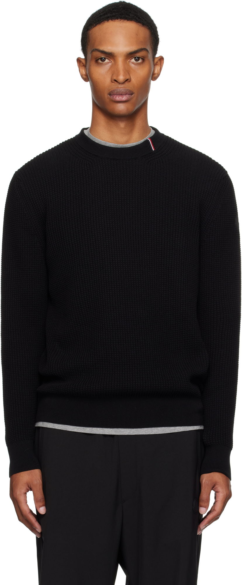 Villapaita Moncler Moncler Crew Neck Sweater Musta | K20919C00011M1367