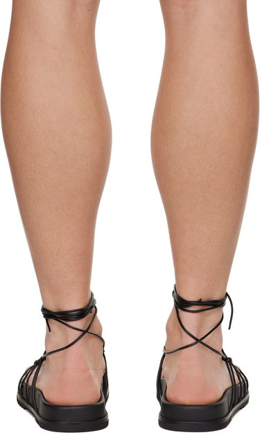 Mekko Rick Owens Rick Owens Hollywood Web Granola Sandals Musta | RP01E7800 LLP, 1