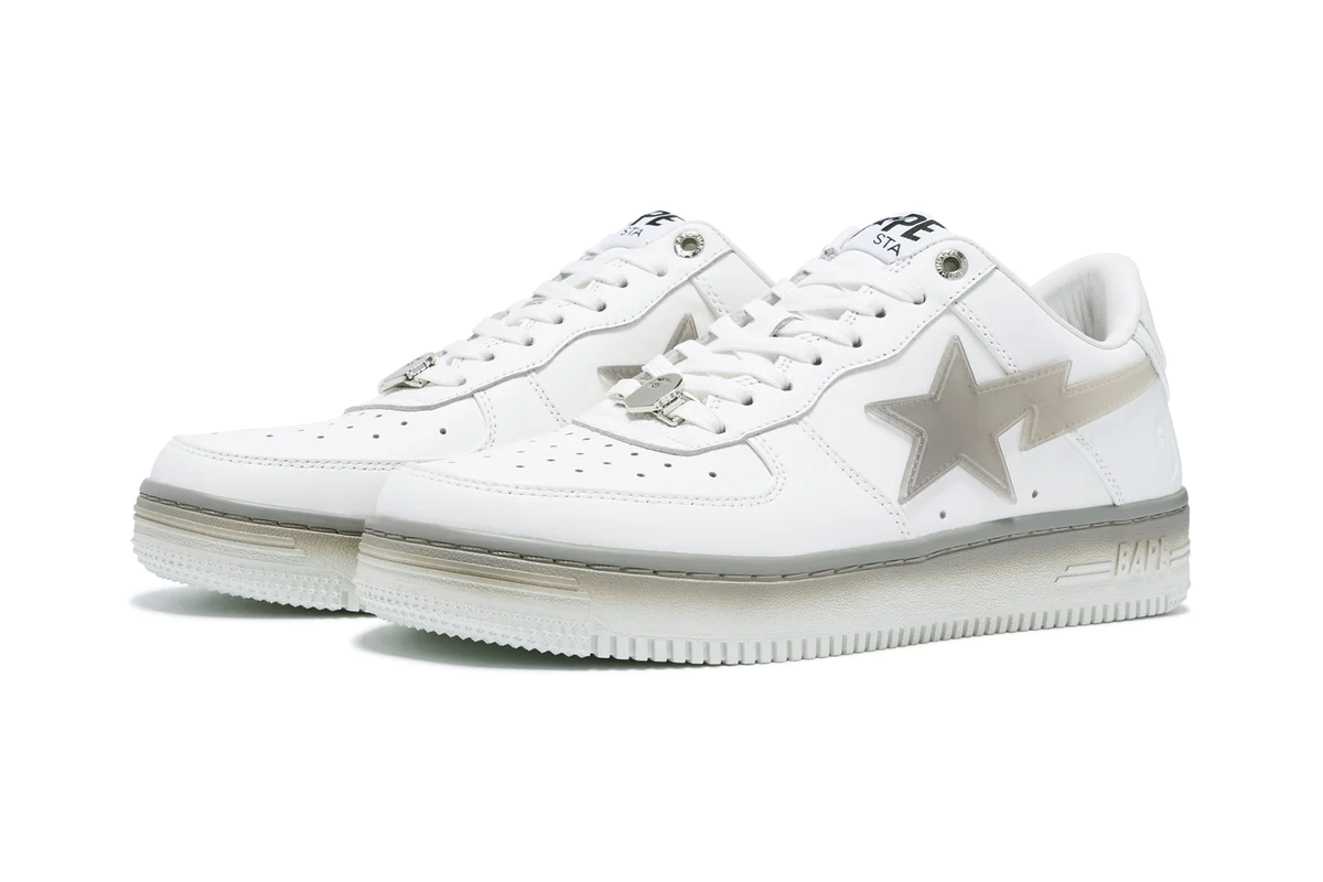 Tennarit ja kengät BAPE Bape Sta #5 White/Grey Valkoinen | 0ZXSHM191054L-WHT, 1