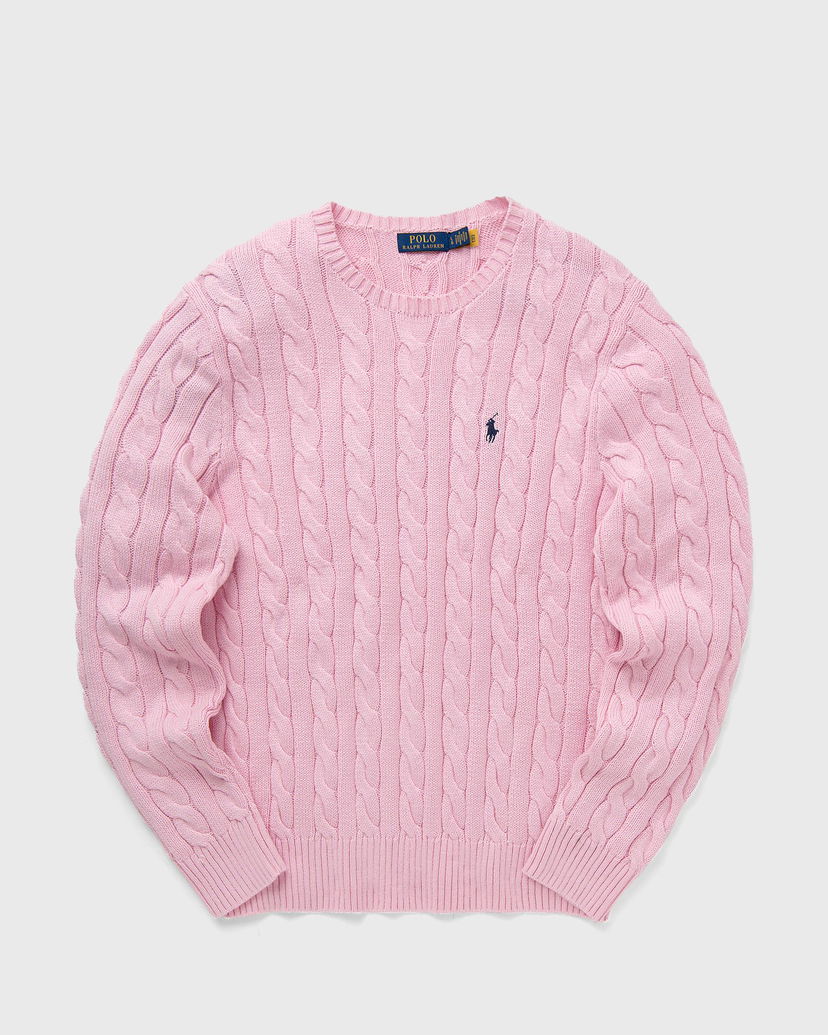 Villapaita Polo by Ralph Lauren LS DRIVER CN-LONG SLEEVE-PULLOVER Vaaleanpunainen | 710775885027