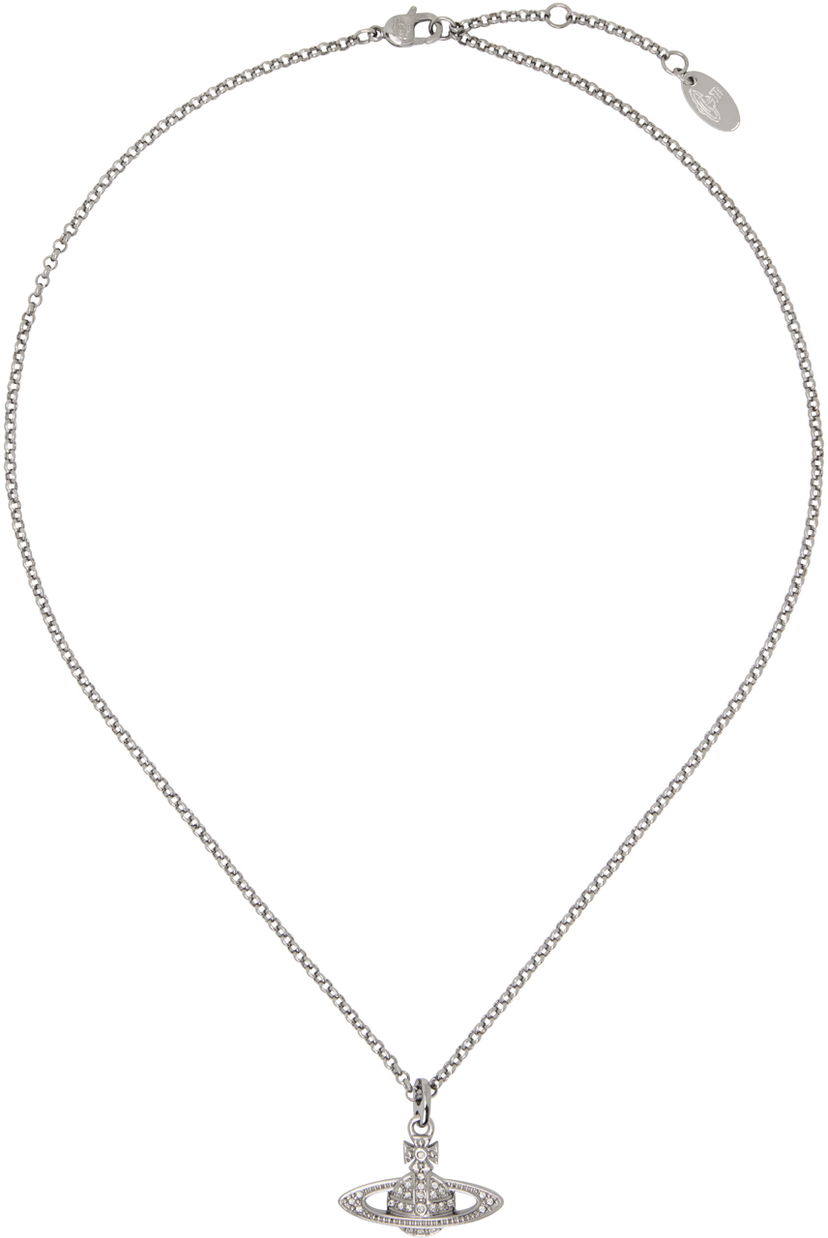 Kaulakoru Vivienne Westwood Mini Bas Relief Pendant Necklace Metallinen | 63020086-02S108-CN