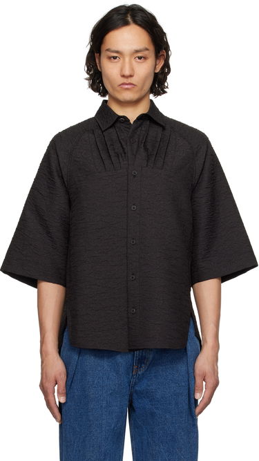 Paita ADER ERROR ADER error Product. 53 Textured Short Sleeve Shirt Musta | BO01SSSH0201BK, 0