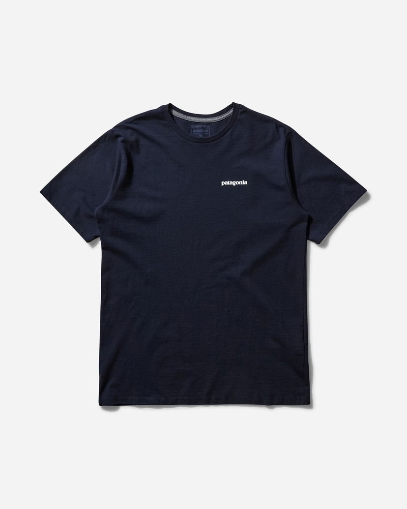 T-paita Patagonia P-6 Logo Responsibili Tee Tummansininen | 38504 NENA