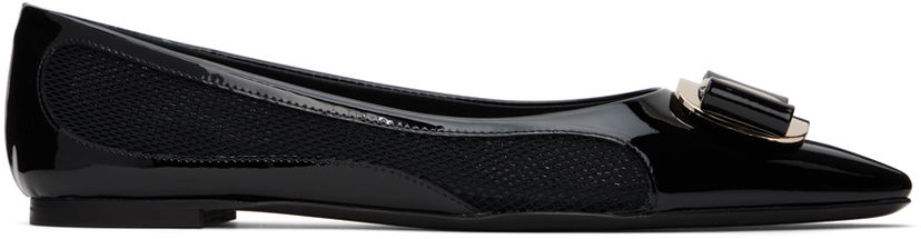 Vaatteet FERRAGAMO Ferragamo Zea Mesh Ballerina Flats Musta | 01H644 - 768786