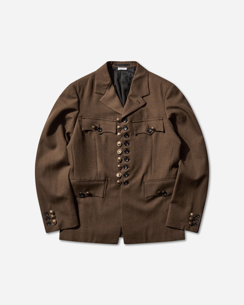 Takki Comme des Garçons Multi-Button Front Wool Blazer Ruskea | PP-J004-W25 1