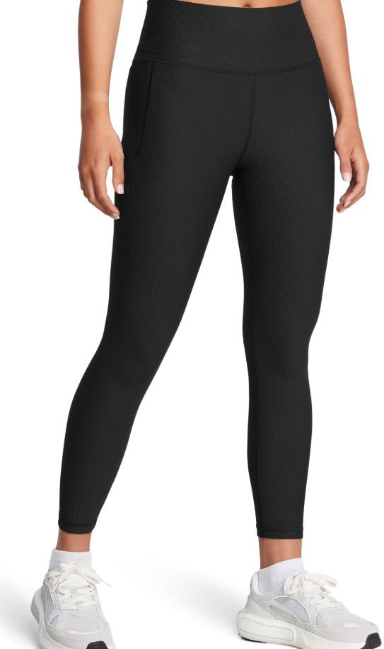 Leggingsit Under Armour Meridian Rib Ankle Leggings Musta | 1386467-001