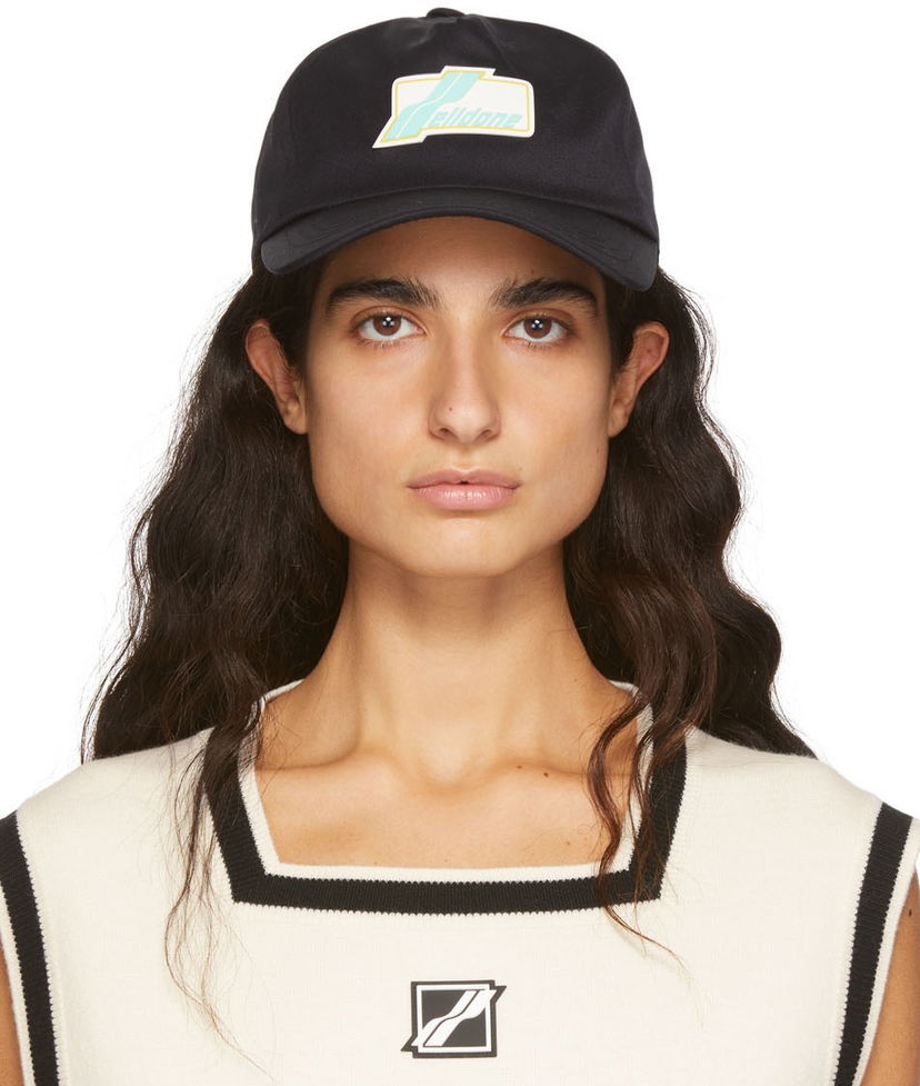 Korkki We11done We11done Logo Baseball Cap Musta | WD-AH1-22-409-U-NV