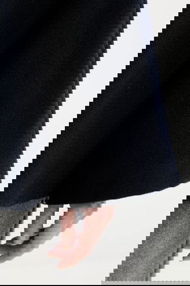 Takki Samsoe Samsoe ALMA Wool Cape Jacket Tummansininen | F23300184, 5