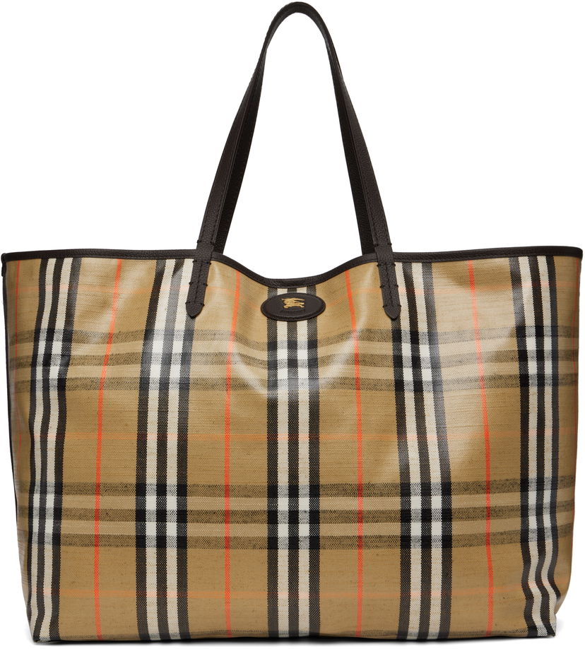 Kangaskassi Burberry Burberry Highlands Large Tote Beige | 8112186