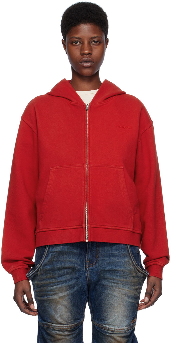Huppari We11done We11done Zip Hoodie Punainen | WD-TJ0-24-785-U-RD