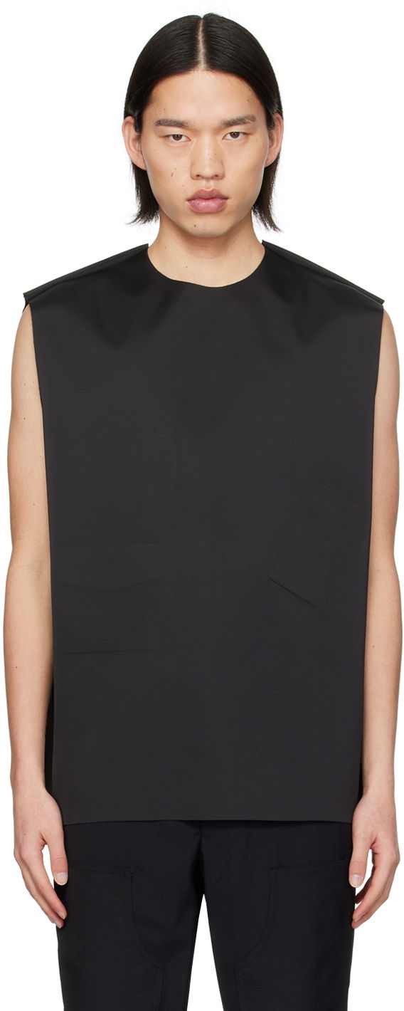 Liivi We11done We11done Embossed Pocket Tank Top Musta | WD-BL1-24-122-M-BK