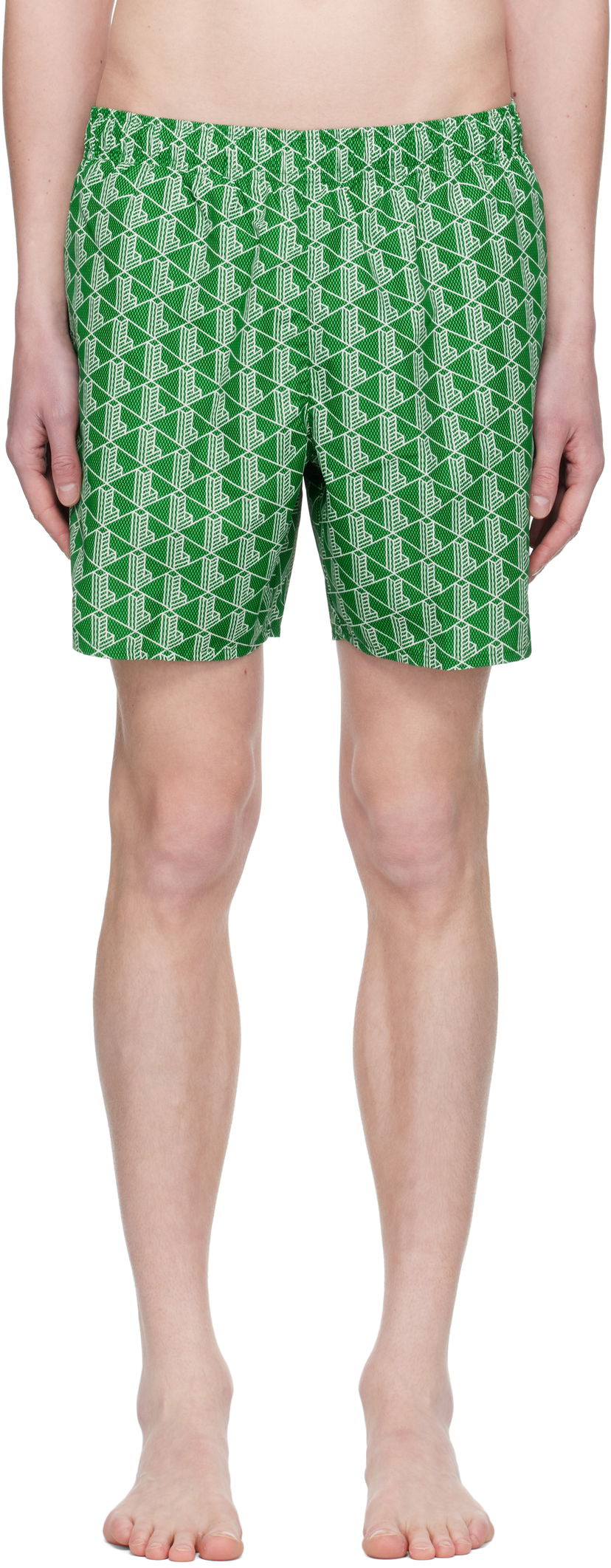 Uimapuvut Lacoste Lacoste Monogram Swim Shorts Vihreä | MH9086_HEI