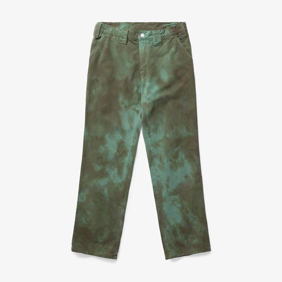 Housut ja farkut AFFXWRKS Crease-dye Duty Pant Vihreä | SS23TR03-2, 0