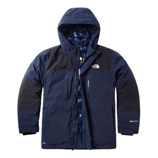 Parka The North Face Men's Hooded Down Puffer Jacket Tummansininen | 46GH-M8U