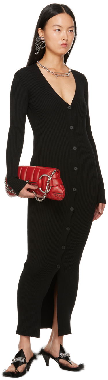 Mekko Jean Paul Gaultier Jean Paul Gaultier Eiffel Tower Maxi Cardigan Musta | 23/15-F-RO081P-M057-00, 3