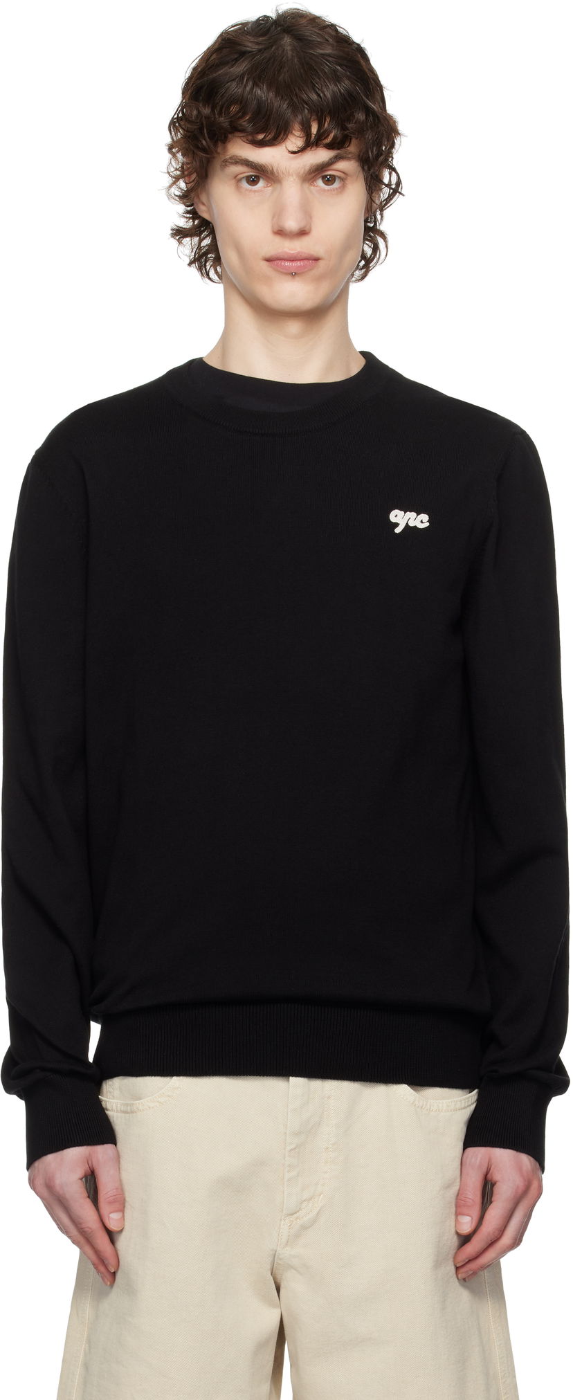 Villapaita A.P.C. A.P.C. Neville Crewneck Sweater Musta | COGDK-H23394