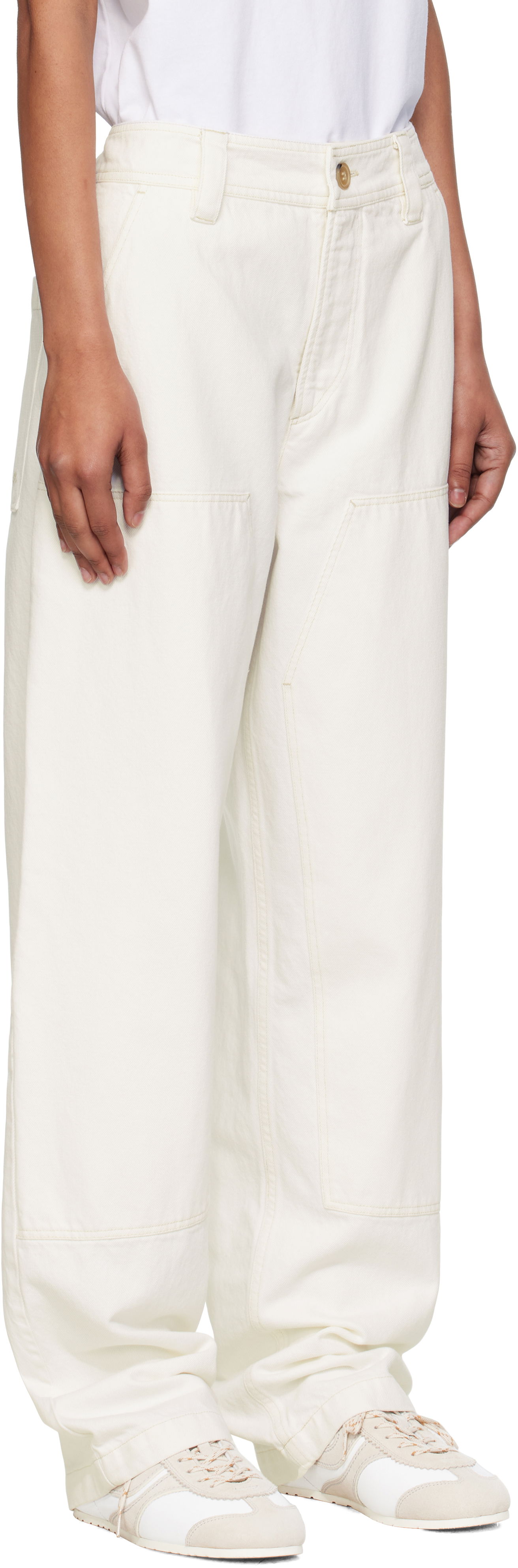 Cargo housut A.P.C. A.P.C. Gustav Carpenter Pants Valkoinen | COGZV-M08484, 1
