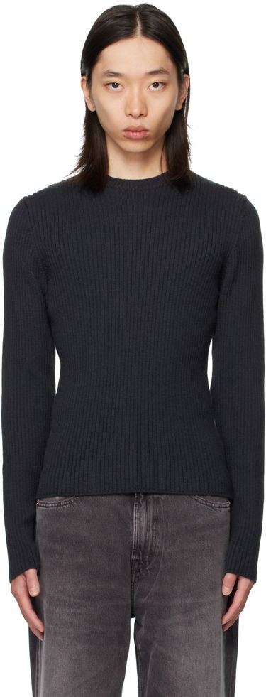 Villapaita OUR LEGACY OUR LEGACY Compact Round Neck Sweater Tummansininen | M4253CO, 0