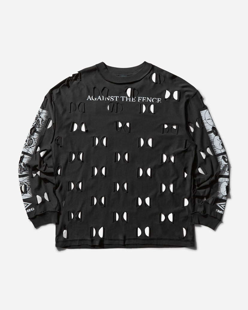 T-paita Umbro Against The Fence Longsleeve T-Shirt Musta | UBMW0290JY82 BLK0020
