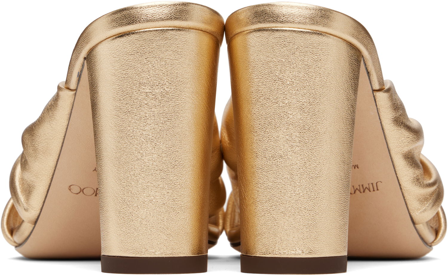 Asusteet Jimmy Choo Jimmy Choo Avenue 85 Heeled Mules Metallinen | AVENUE 85, 1