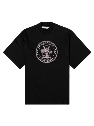 T-paita Palm Angels College Logo Loose Tee Musta | PWAA017S23JER0051033
