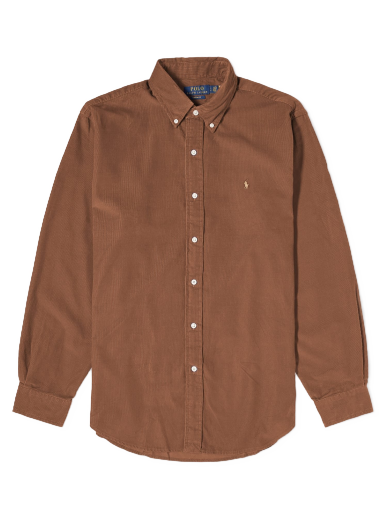 Paita Polo by Ralph Lauren Corduroy Button Down Shirt Ruskea | 710853123010
