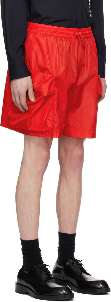 Shortsit Simone Rocha Simone Rocha Cargo Flap Pocket Drawstring Shorts Punainen | 4135 1067, 1