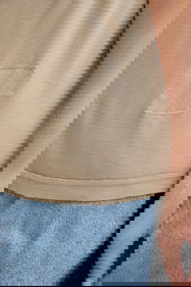 T-paita Rick Owens Rick Owens DRKSHDW Small Level T-Shirt Beige | DS02E7208.RN, 3