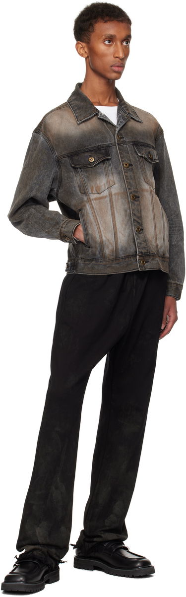 Takki We11done We11done Washed Denim Jacket Harmaa | WD-DJ3-24-315-U-BK, 3