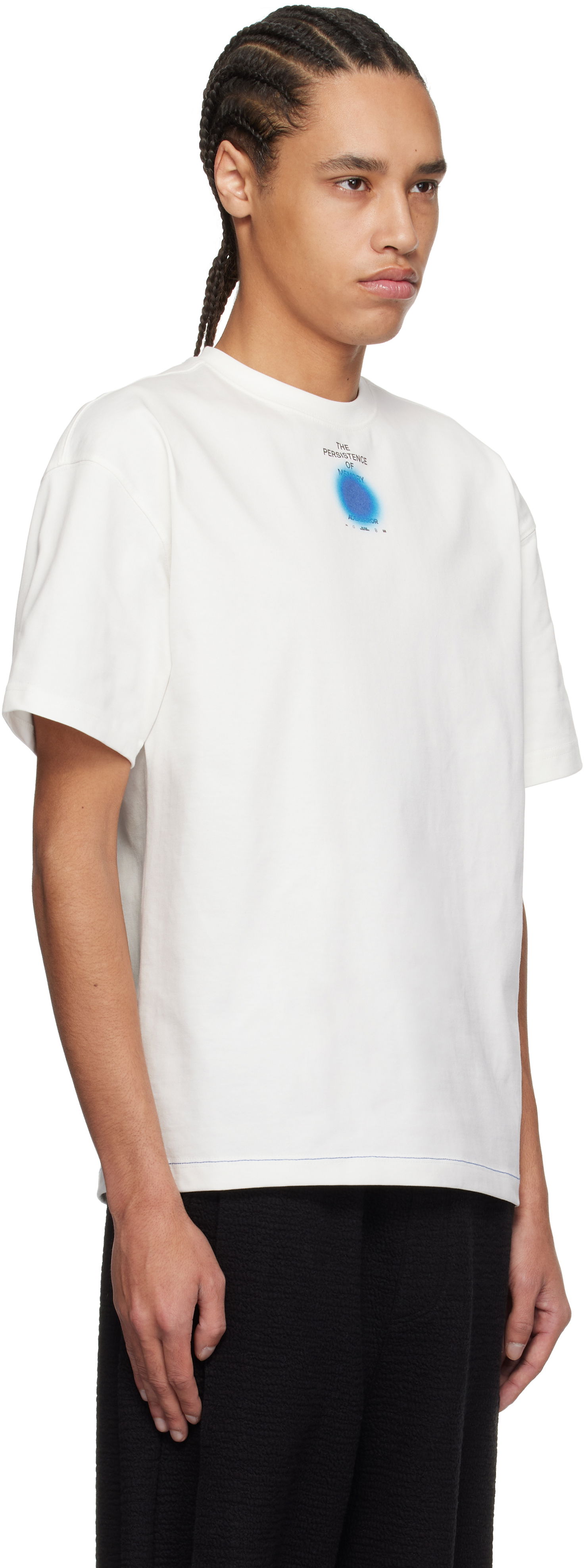 T-paita ADER ERROR ADER error 0117 Persistence of Memory Graphic T-Shirt Valkoinen | BO01SSTS0117OW, 1