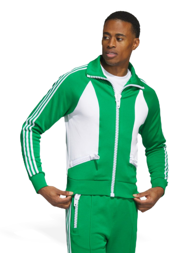 Takki adidas Originals x Jeremy Scott Big Zip Track Jacket Vihreä | HY1813