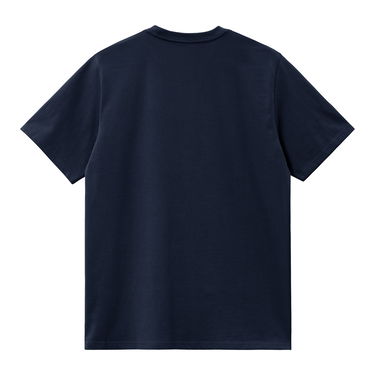 T-paita Carhartt WIP Short Sleeve Solar Chrome Script T-Shirt WIP Tummansininen | I035205_9, 3