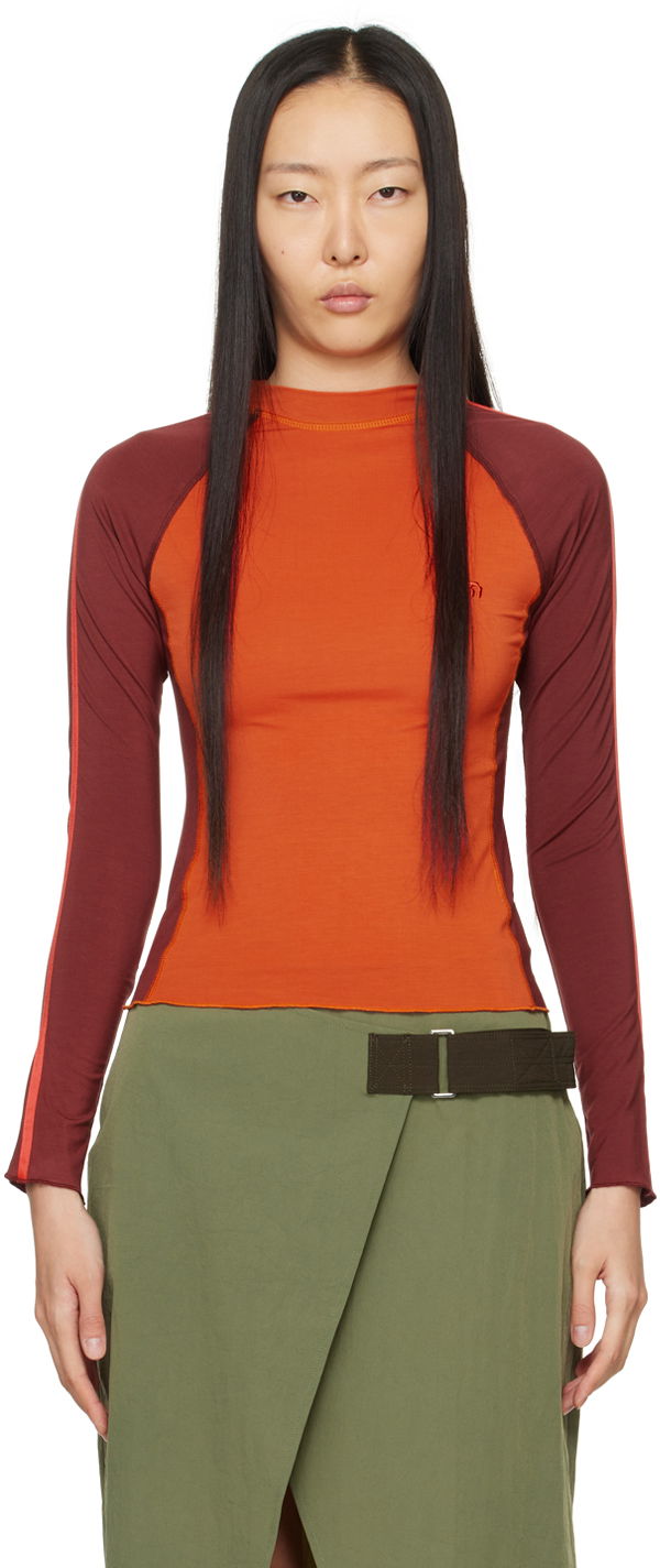 T-paita Miaou Miaou Madeline Long Sleeve T-Shirt Oranssi | 7126TJBCRI